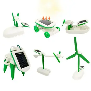 Solární Hračky Pro Děti, Vzdělávací 6-v-1 Sada DIY Experimentů Stavební Projekt Solární 21 Kusů DIY Dárek Hračky Shromáždění