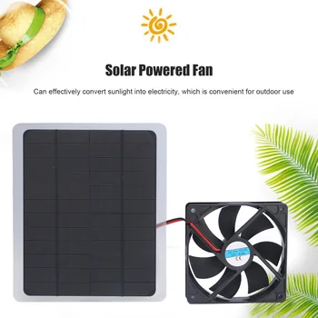 Solární Ventilátor 10W 12V Efektivní Deodorization Úspory Energie Přenosnou USB Solární Výfukového Ventilátoru Pro domácí Domy RV Skleníky