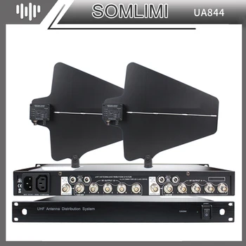SOMLIMI Anténní Distributor Systému UA844 470-900MHz Frekvenci 5 Kanál Antena Power Distribuce Pro Bezdrátový Mikrofon