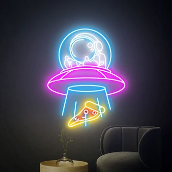 Spaceman Nápis, Tvůrčí Domácí Ložnice Zeď Dekor Neon Bar Znamení, Narozeniny, Dárky, Párty Hry Pokoj Vlastní Dekorativní Led Světlo