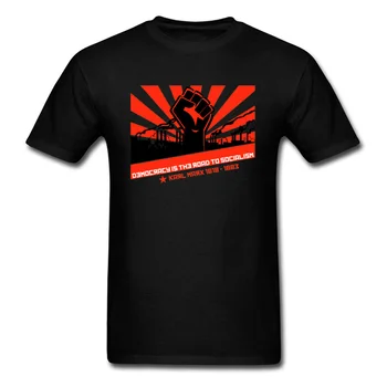 SSSR Sputnik T-shirt Muži CCCP T Košile Marx Revoluce Pěst Tričko Pracovní Den Červená Hvězda, Symbol Vlastní Oblečení Topy Trička 3D