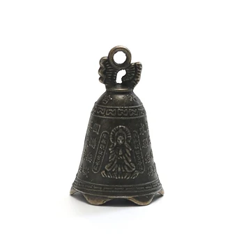 Starožitný Zvonek Čínský Mini Socha Modlit Guanyin Bell Feng Shui Bell Pozvání Buddhy Kreativní Dárek Bytové Dekorace Přívěsek
