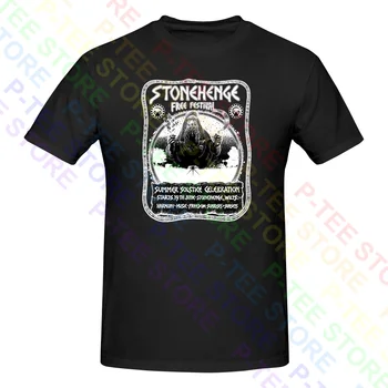 Stonehenge Festival 1974 Psychedelický Rock Hawkwind Eloy Ozric Tentacles Tričko T-shirt Tee Vtipný Sestřih