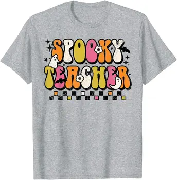 Strašidelné Sezóně Retro Strašidelné Učitel Halloween Kostým Unisex T-Shirt