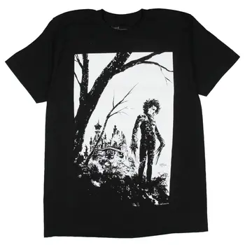 Střihoruký Edward Pánské Edward Kopci Portrét Grafický Tisk T-Shirt (Velké)