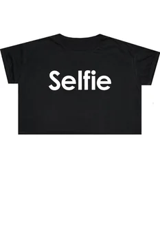 Sugarbaby Selfie Oříznout Horní T Košile Tee Dámské Dívka Legrační Zábavné Tumblr Bederní Swag Grunge Kapusta Goth Punk Móda Boho Indie T shirt
