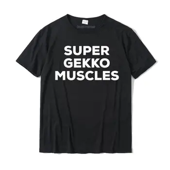 Super Gekko Svaly Legrační Roztomilý T-Shirt Převažující Mužské Top Trička Bavlněné Topy Trička Vánoční Oblečení Estetické Tričko