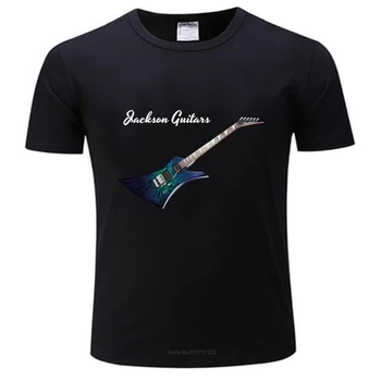 T-shirt men O-krk hot prodej Kytary Jackson Pánské Černé Tričko Pro Mládež Středního Věku nové přijet t-košile pro muže letní dárek