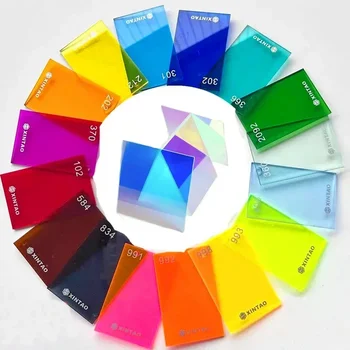 Tloušťka 3mm barevné Průsvitnost Akrylátové desky PMMA Plexisklo Tónované Desky Barevné Plastové Desky pro Známky Zobrazení Projektů