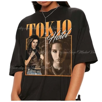 Tokio Hotel Tričko Kapely, Hudební Koncert 2023 Divadlo Podpis Bootleg 90s Vintage Muži Ženy Nadrozměrné Vlastní Tričko