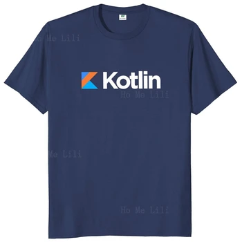 Top T-Shirt Kotlin Kód Programátor, Geek Dárek Retro Krátký Rukáv Nadrozměrné Neformální 100% Bavlna O-Krk Velikost Eu Pro Muže