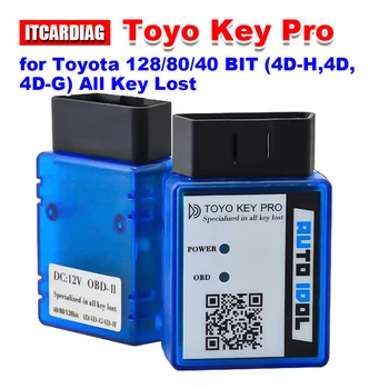 Toyo Klíč Pro OBD 2 OBD2 pro Toyota 40/80/128 BIT (4D, 4D-G, 4D-H) Všechny Ztracené Klíče pro Toyota Auto Klíč Programátor