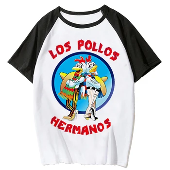 Trička Los Pollos Hermanos 3D Tisk Chlapec, Dívka Módní Ležérní Oversize Kolem Krku Tričko Harajuku Vintage Děti Odpališť Topy Oblečení