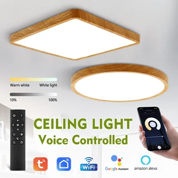 Tuya Inteligentní LED Stropní Světlo Kompatibilní s Alexa Google Home/2.4 G APLIKACE Dálkové Ovládání Stropní Svítilny/Spínač Ovládací Panel Světlo