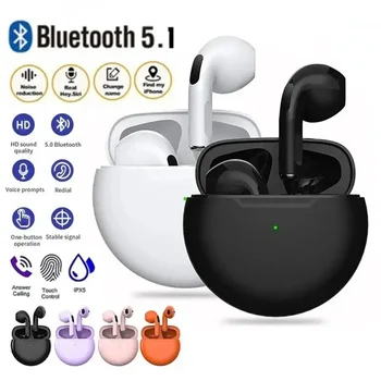 TWS Bluetooth Sluchátka Bezdrátová Bluetooth Sluchátka, Dotykové Ovládání, Stereo Sluchátka Bluetooth Sluchátka pro Xiaomi Redmi Vivo, Oppo