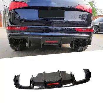 Uhlíkových Vláken Styl K Difuzor Zadního Nárazníku pro Audi Q5 2012-2018 Zadní Difuzor Zadního Nárazníku Lip Difuzor Rozbočovače Spoiler