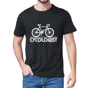 Unisex 100% Bavlna Cycologist s Bike, Funny Bike Fanatický Cyklista, Jezdec na Kole Pánské T-Shirt Vtipné Ženy Soft Tee Mikiny