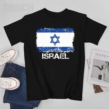 Unisex Muži Vlajka Izraele Izraele Izraele Tričko Tees T Košile, Ženy, Kluky 100% Bavlna T-Shirt