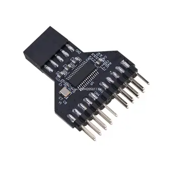 USB 2.0 9 Pin Splitter Prodloužení Adaptér pro RGB Lampa Ventilátor Dropship