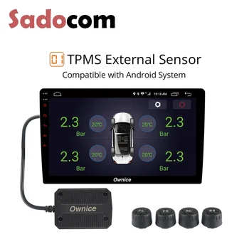USB Android TPMS pneumatik tlak monitor Android navigace, monitorování tlaku alarm systém bezdrátový přenos TPMS