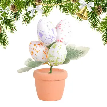 Velikonoční Dekorace Umělý Strom Barevné Králík Bunny Vejce, Šťastné Velikonoce Party Dekorace
