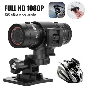 Venkovní Recorder Vodotěsné F9 Mini Akční Kamera HD 1080P Motocykl, Kolo, Helmu, Sportovní Kamery, Video Rekordér, 120° Široký Úhel