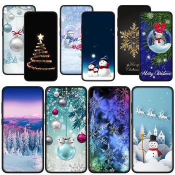 Veselé Vánoce, Sněhová Vločka Sněhulák Pouzdro pro Samsung Galaxy A10 A20 A22 A30 A31 A32 A50 A51 A52 A53 A72 A33 A73 Kryt Případ
