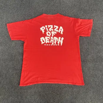 Vintage Pizza Smrti Záznamů L 90. let Vzácné Tričko
