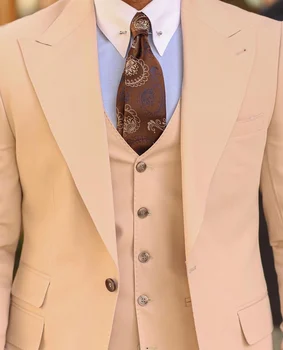 Vlastní pánský Oblek Jedno Tlačítko Ženich Smokingy Bunda Blejzry Halloween Kostým Pro Luxusní Elegantní Muž Oblek Pro Svatební 57