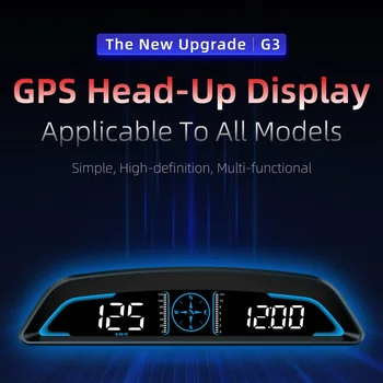Vozidlo-nasedl na head-up displeji automobilové high-definition GPS překročení rychlosti alarm tachometru univerzální digitální rychloměr