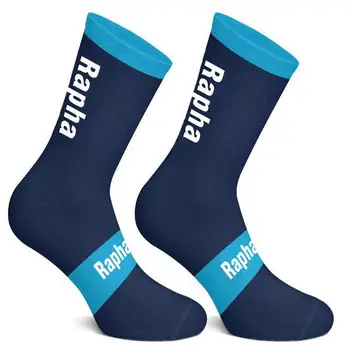 Vysoce kvalitní Profesionální Značky Ponožky Prodyšné Silniční Cyklistické Ponožky Muži a Ženy Venkovní Sportovní Závodní Cyklistické Ponožky Tmavě modré