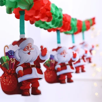 Vánoční Party Dekorace Santa Claus, Banner, Slavnostní Výzdoba, Vánoční Stromeček, Přívěsky Drop Ozdoby Stropu Rozložení Zásoby Řemesla