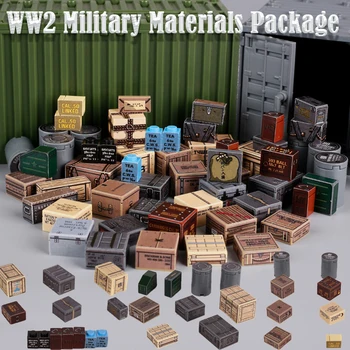 WW2 německé Vojenské Materiálem Kit Nálepka Stavební Kameny Sovětského Svazu Armáda Voják Údaje Kulka Balíček Zbraní Box Cihly Hračky