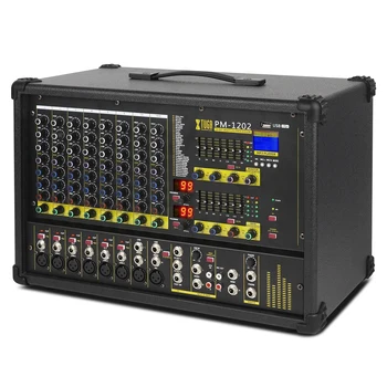 Xtuga PM1202 5 Star Karaoke Ekvalizér Sound Live 8 12 16 Kanálové Profesionální Zesilovače Audio Power Mixer