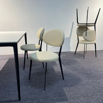 XX17Miabba italské minimalistický jídelní židle domů opěradlo stoličky moderní jednoduchý síť restaurací červené knize mléko čaj židle