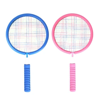 Y1QE Sada 2 Lehké Děti Badmintonové Sety Badminton Hračka s 3 Opeřené
