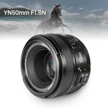 YONGNUO Fotoaparát LensYN 50mm f/1,8 AF Objektiv YN50mm Clona Automatické Zaostření Velký Otvor pro Nikon DSLR Fotoaparát
