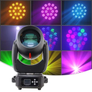 YUER 260W Beam Spot Zoom Gobo Pohybující se Hlavu Světlo Rainbow Efekt Pro Taneční Párty TKV Bar Dj Disco, Svatby DMX512 Osvětlení Pódia