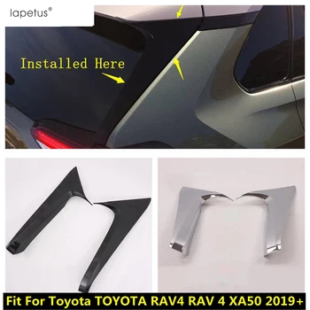 Zadní Okna čelní Sklo, Spoiler, Kryt Střihu Pro TOYOTA RAV4 RAV 4 XA50 2019 - 2023 Chrome / Carbon Fiber Doplňky Interiéru