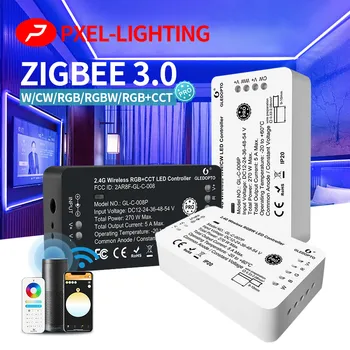 Zigbee3.0 LED Strip pásky Regulátor Resetovat Klíč Pro RGBCCT Stmívače Pracovat s Tuya Inteligentní Život SmartThings Aplikace Hlas RF Dálkový Spínač