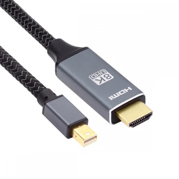 Zihan Displej Kabel Mini DisplayPort 1.4 Male do HDTV 2.0 Samec 8K 60hz