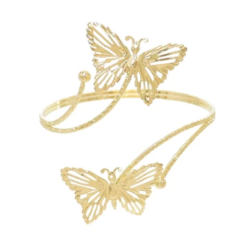 Zlaté Kovové Jednoduchost Motýl Náramek pro Ženy, Nové Trendy Whirlpool Kouzlo Náramek Punk Ruku Šperky, Doplňky, Dárky