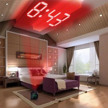 Zobrazení Alarm Projektor LCD Digitální Kreativní Časovač, Počasí, Čas, Datum, Projekce Domů, Multi-funkce Teploty, Hodiny,