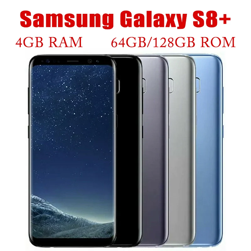 Původní Samsung Galaxy S8 Plus Duos G955FD Dual Sim, 4GB RAM, 64GB ROM Globální Verze 6.2
