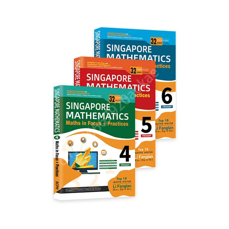 Singapur Základní Škola 4-6 Stupeň Matematika Učebnice pro Děti Matematiky Kniha Singapuru Základní Školy Matematika Kniha