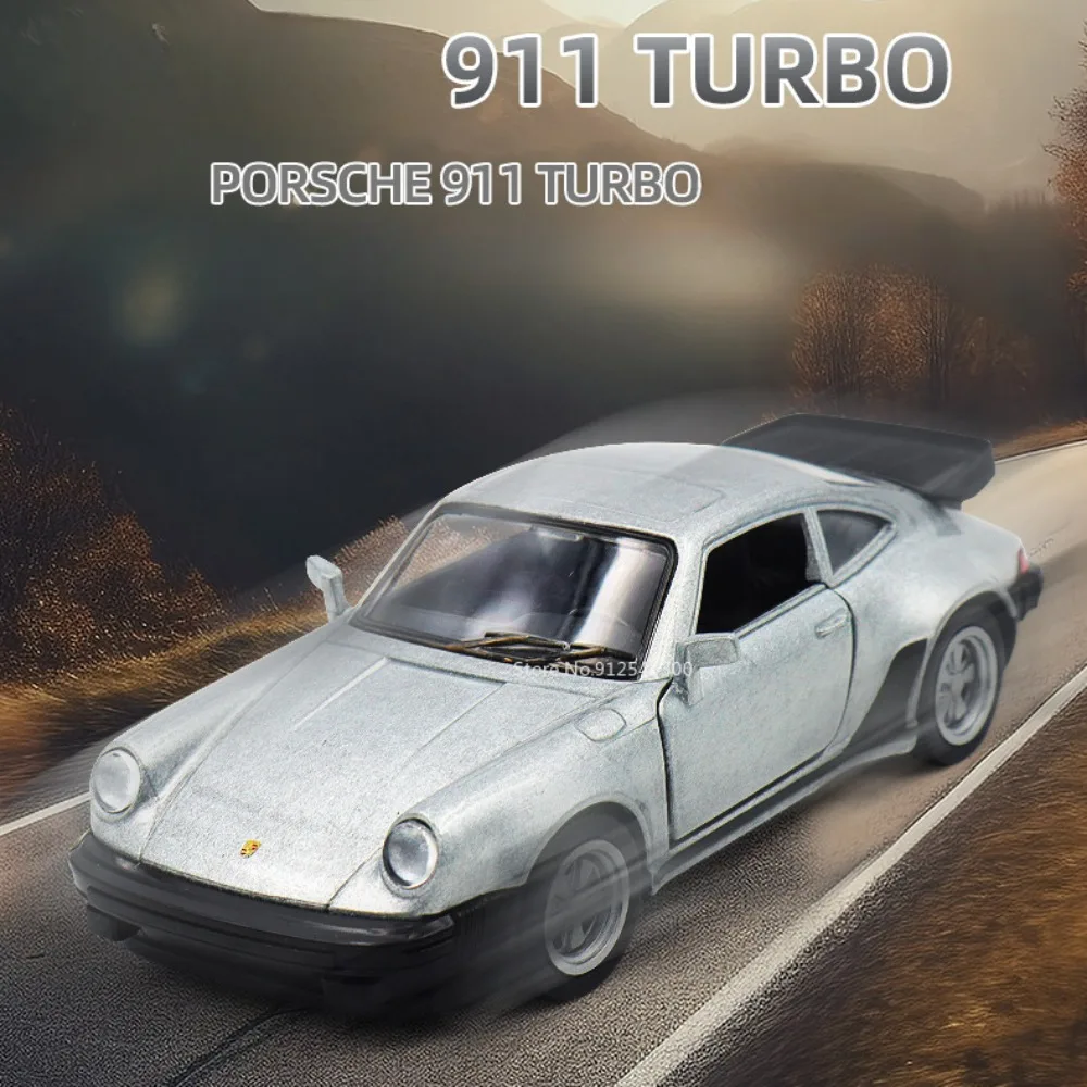1/36 Měřítku Porsche 911 Turbo autíčko Model Slitiny Diecast Retro Racing se Vytáhnout Zpět Model Auta Hračka pro Chlapce Dárek Kolekce