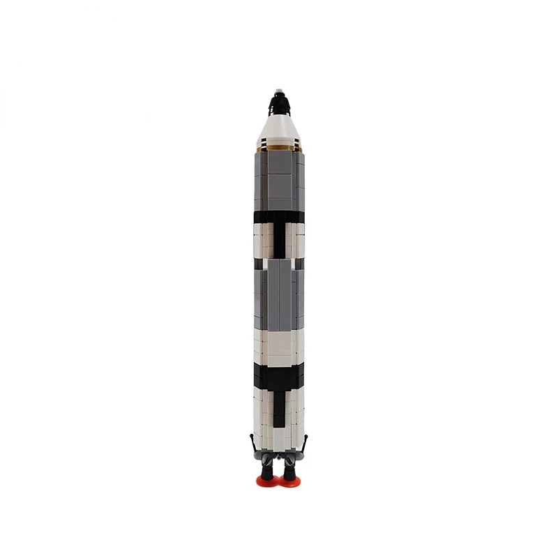 MOC Prostoru Série (Saturn V Měřítku) Gemini Titan Rocket Stavební Bloky, Sady Nápad Sestavit Raketa Hračka Pro Děti, Dárky k Narozeninám