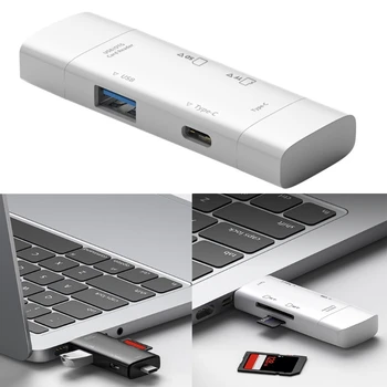 Čtyři V Jednom USB Typu C, Čtečka Paměťových Karet, Adaptér pro Přenos Notebooku