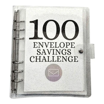 Šetří Peníze Challenge Kit, 100 Obálky Výzva Pořadač Pro Uložení 5050 Hotovosti Obálky Pro Plánování Rozpočtu Snadné Použití