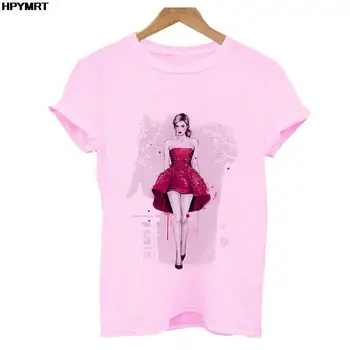 Ženy streetwear jarní letní dámské oblečení Harajuku Ležérní Topy Módní roztomilé sexy krásu grafiky Bílá růžová trička S-XXL